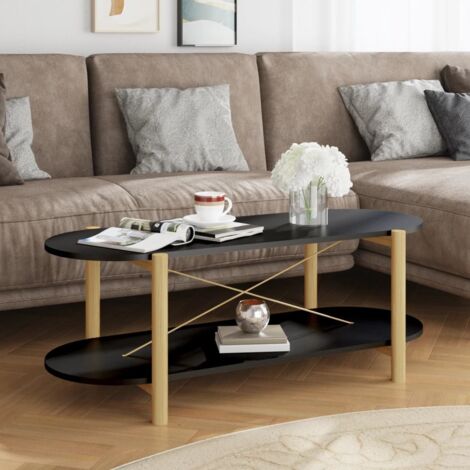 Table basse-Table Salon-Table d'appoint Noir 110x48x40 cm Bois d'ingénierie 524638