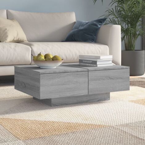 Table basse-Table Salon-Table d'appoint Sonoma gris 90x60x31 cm Bois d'ingénierie 477041
