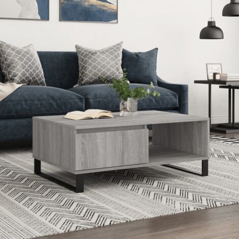 Table basse-Table Salon-Table d'appoint sonoma gris 90x60x35 cm bois d'ingénierie 405466