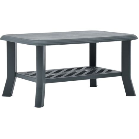 Table basse-Table Salon-Table d'appoint Vert 90x60x46 cm Plastique 241769