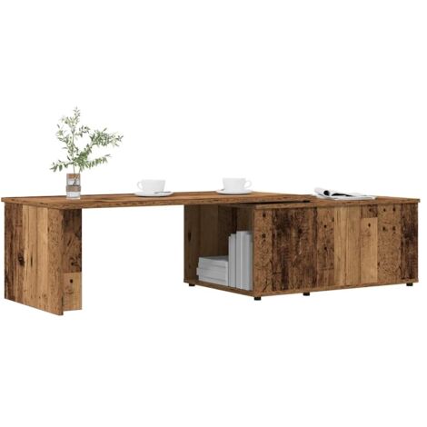 Table basse-Table Salon-Table d'appoint vieux bois 150x50x35 cm bois d'ingénierie 653431