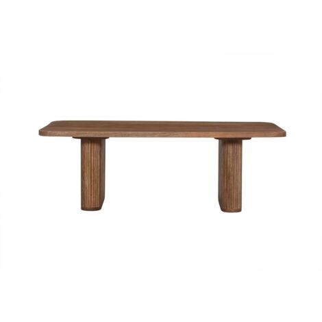 Table basse TALVORA – Bois de manguier massif – Table basse rectangulaire 120x60 cm – Design brut et naturel
