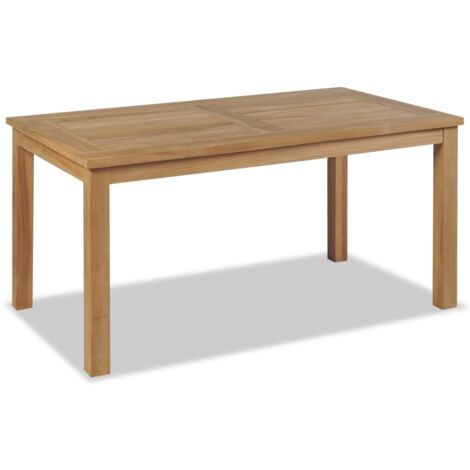 Table basse Teck 90x50x45 cm   - Brun