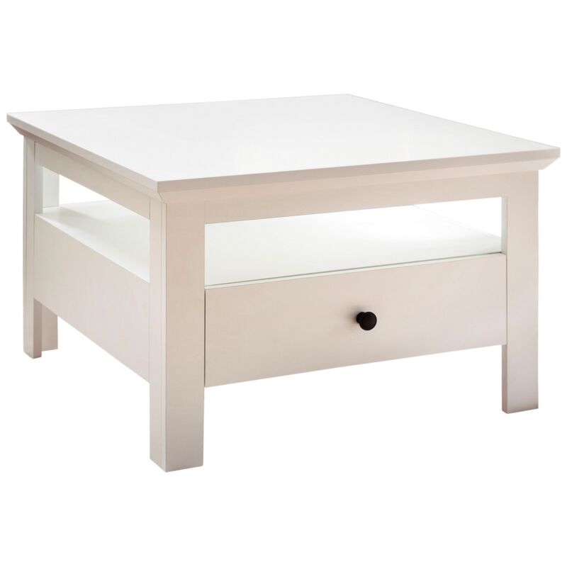 Table Basse Universe, Bois, Blanc, 70x46x70 cm