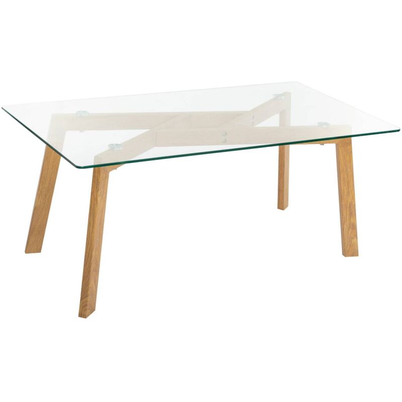 Table basse Taho verre trempé 110x60cm Atmosphera créateur d'intérieur