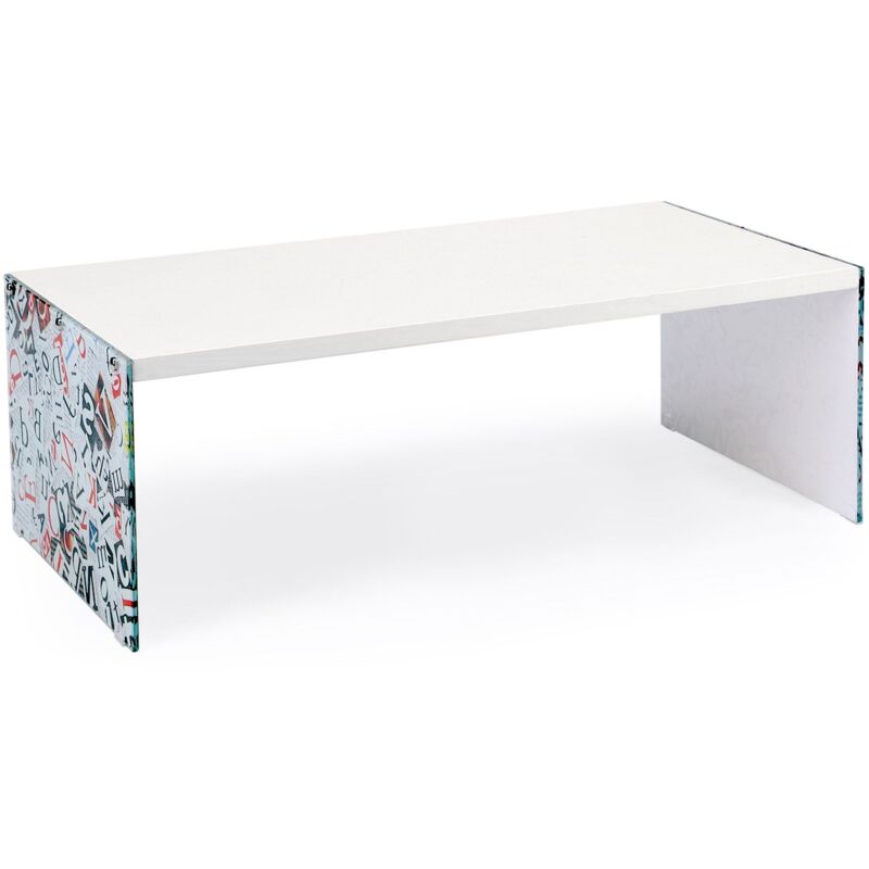 Cotecosy - Table basse Verso Letter Bois Blanc