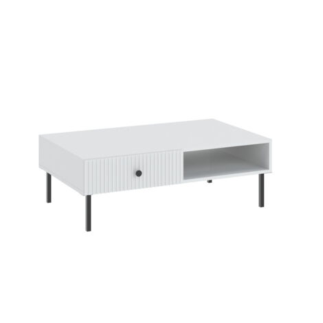 TABLE BASSE VIENA Blanc - Noir
