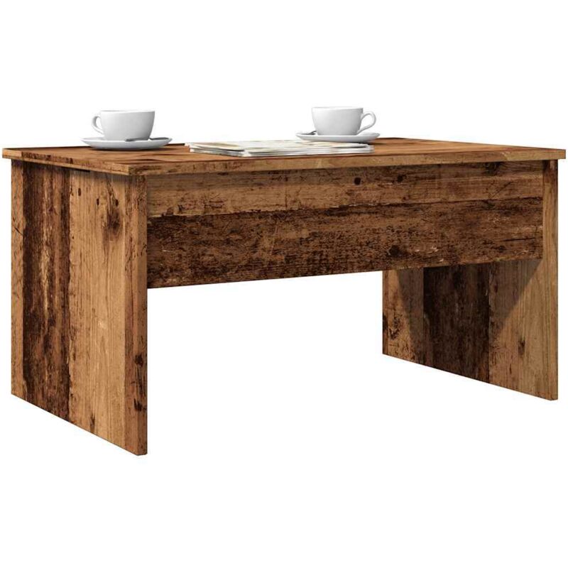 Torana - Table basse vieux bois 80x50,5x41,5 cm bois d'ingénierie