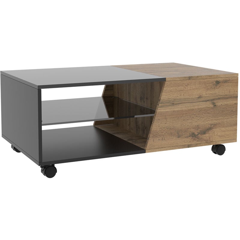 Vicco - Table basse Yukon, Bois, 100 x 60 cm