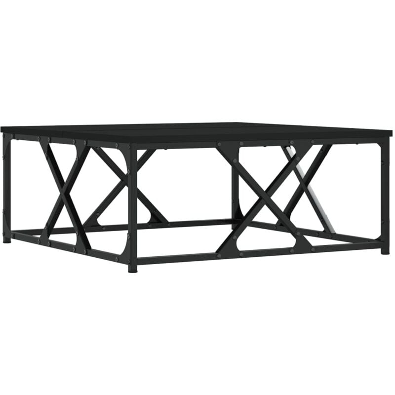 Vidaxl - Table basse noir 70x70x30 cm bois d'ingénierie