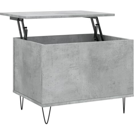 Table basse，Table d'appoint, Table de Salon Gris béton 60x44,5x45 cm Bois d'ingénierie838029