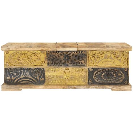 Table basse，Table d'appoint，Table de Salon 100x50x35 cm Bois de manguier massif CFW96422