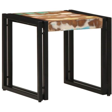 Table basse，Table d'appoint，Table de Salon 40 x 40 x 38 cm bois de récupération massif CFW60764