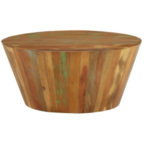 Table basse，Table d'appoint，Table de Salon Ø65x31 cm Bois de récupération massif CFW38658