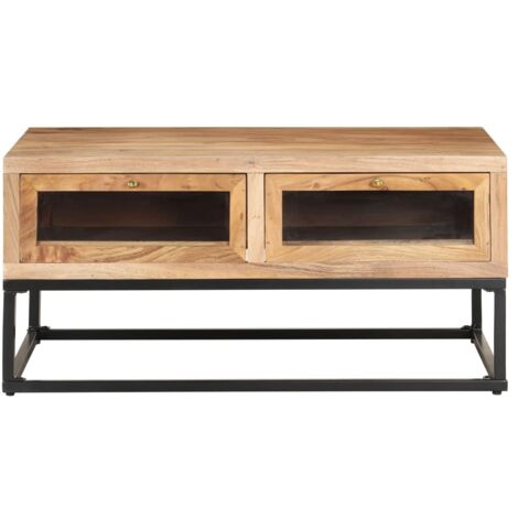 Table basse，Table d'appoint，Table de Salon 90x60x40 cm Bois d'acacia massif CFW87968