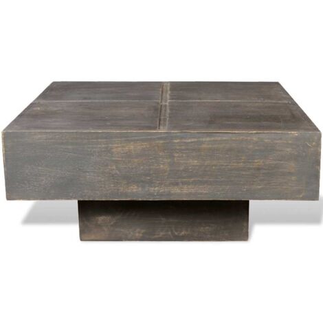 Table basse,Table d'appoint,Table de Salon carrée Marron foncé Bois massif de manguier CFW49900