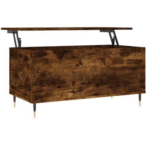 Table basse,Table d'appoint,Table de Salon Chêne fumé 90x44,5x45 cm Bois d'ingénierie CFW11426