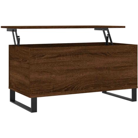 Table basse，Table d'appoint，Table de Salon Chêne marron 90x44,5x45 cm Bois d'ingénierie CFW85224