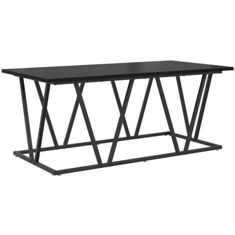 Table basse，Table d'appoint，Table de Salon Chêne noir 100 x 50 x 40 cm CFW51530