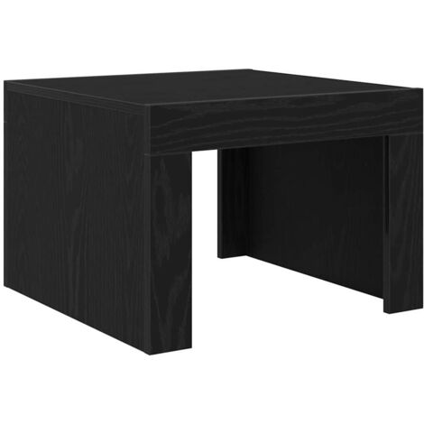 Table basse，Table d'appoint，Table de Salon Chêne noir Bois d'ingénierie CFW34966