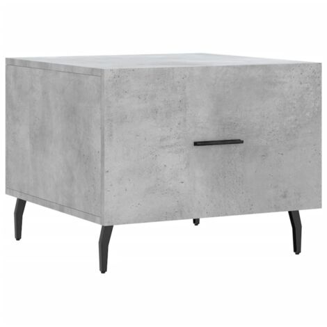 Table basse，Table d'appoint，Table de Salon gris béton 50x50x40 cm bois d'ingénierie CFW22347