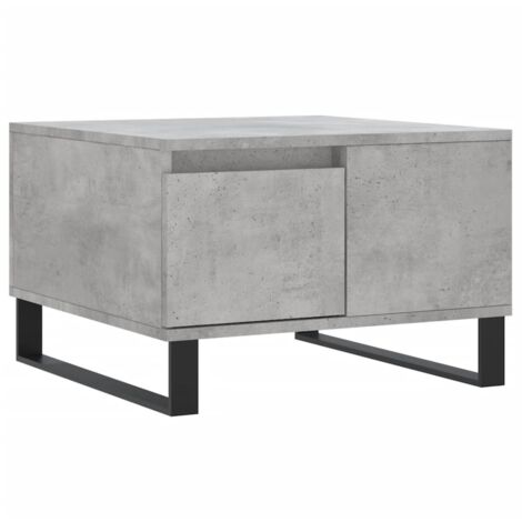Table basse，Table d'appoint，Table de Salon gris béton 55x55x36,5 cm bois d'ingénierie CFW86361