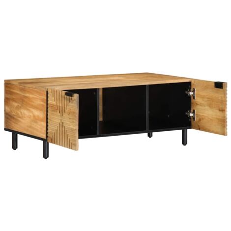 Table basse，Table d'appoint，Table de Salon marron 100x54x40 cm bois massif de manguier CFW85010