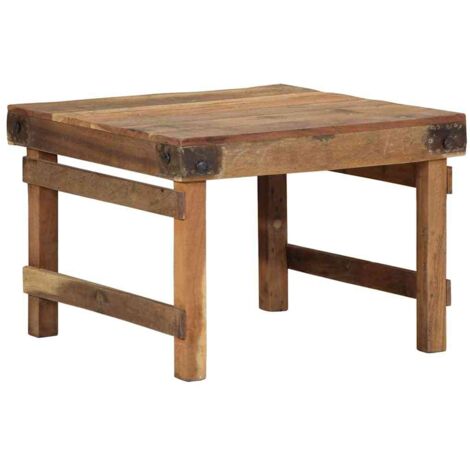 Table basse，Table d'appoint，Table de Salon Marron 60 x 55 x 40 cm bois de récupération massif CFW41545
