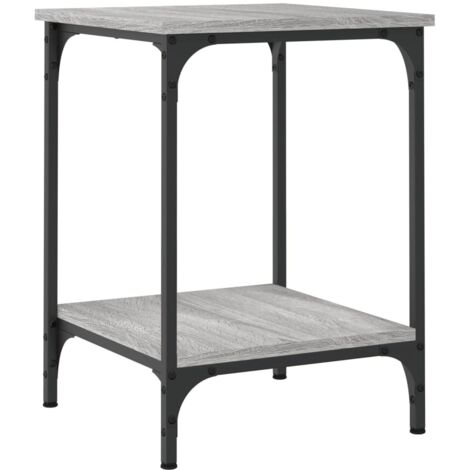 Table basse，Table d'appoint，Table de Salon sonoma gris 40x40x55 cm bois d'ingénierie CFW54871