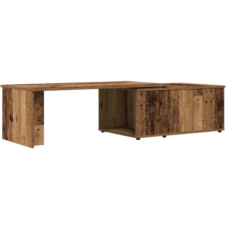Table basse，Table d'appoint，Table de Salon vieux bois 150x50x35 cm bois d'ingénierie CFW26948