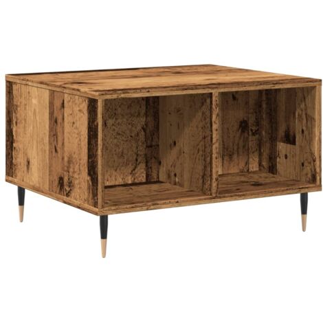 Table basse，Table d'appoint，Table de Salon vieux bois 60x50x36,5 cm bois d'ingénierie CFW61529