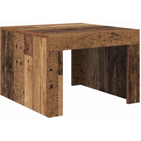 Table basse，Table d'appoint，Table de Salon Vieux bois Bois d'ingénierie CFW48498