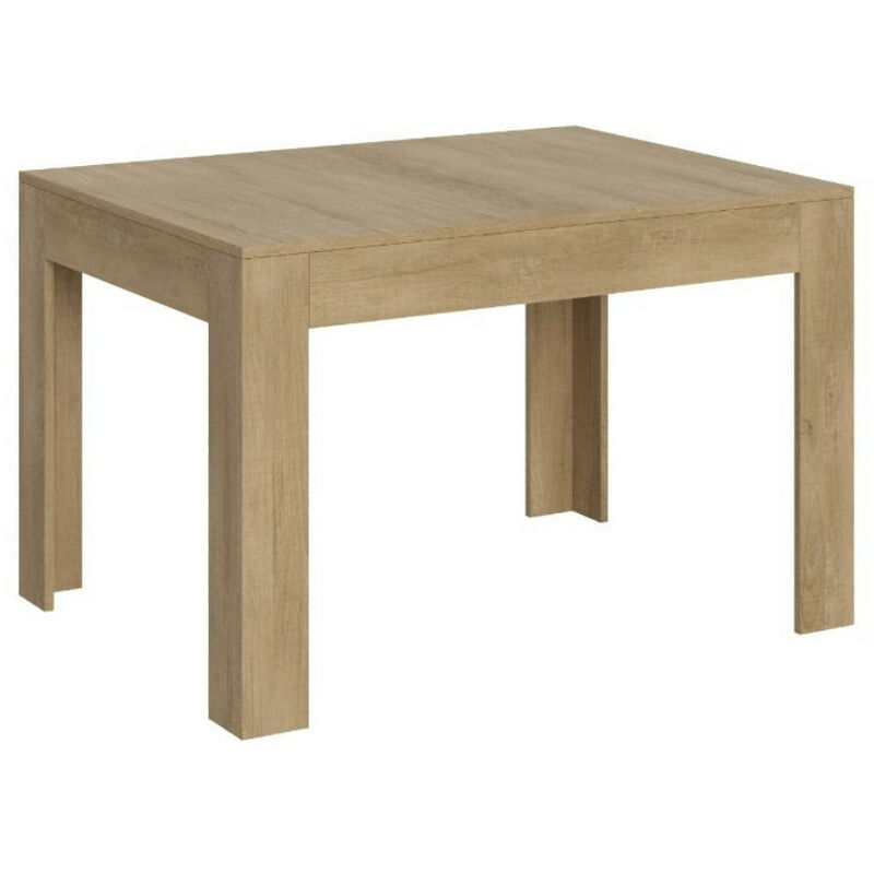 Table rectangulaire extensible 4 à 6 personnes 120 à 180cm bois clair Tipi