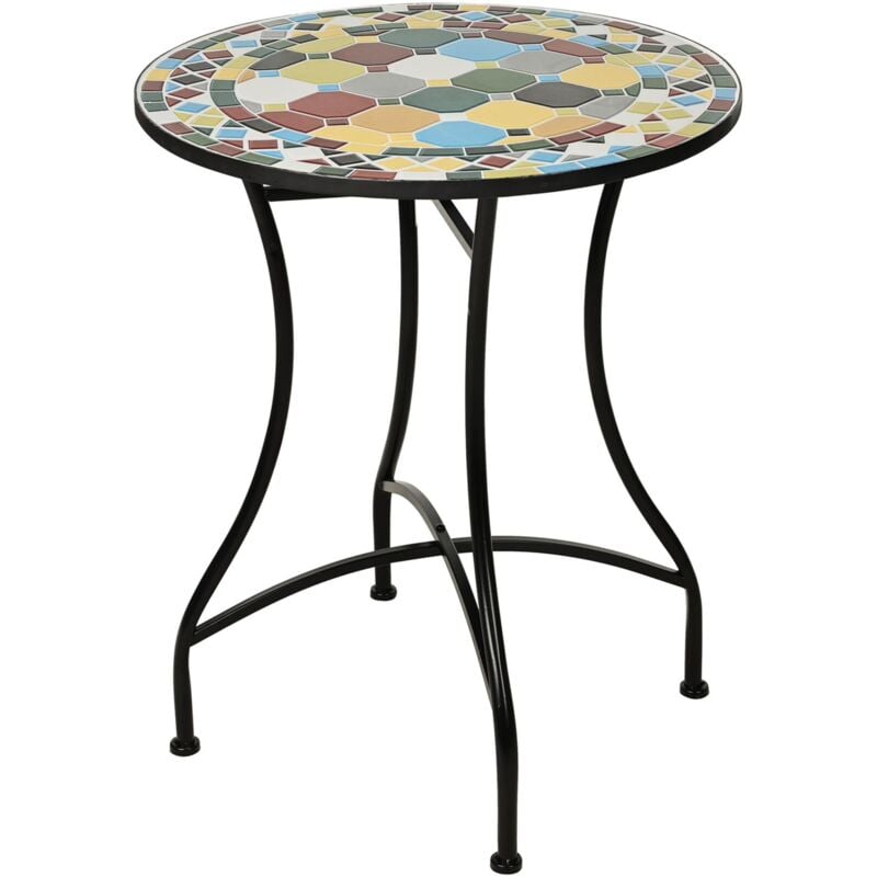 Table bistro design mosaïque Well Home Ø60x71cm