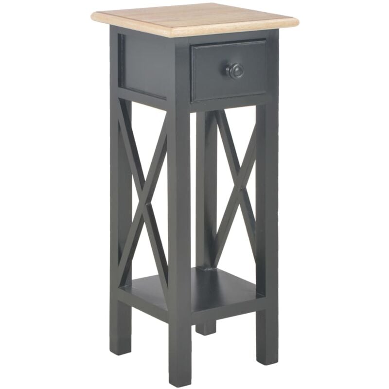 Table d'appoint Noir 27 x 27 x 65,5 cm Bois