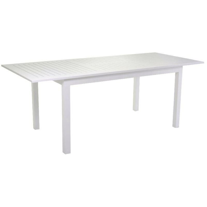 Iperbriko - Table blanche extensible en aluminium Sullivan