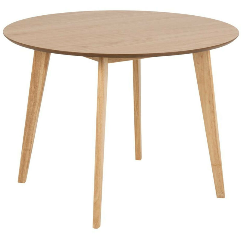 Hellin - Table à manger ronde en bois D105 - leta