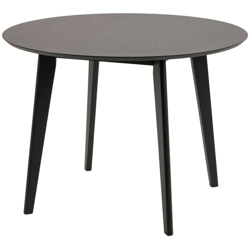 Table à manger ronde en bois D105 - Noir