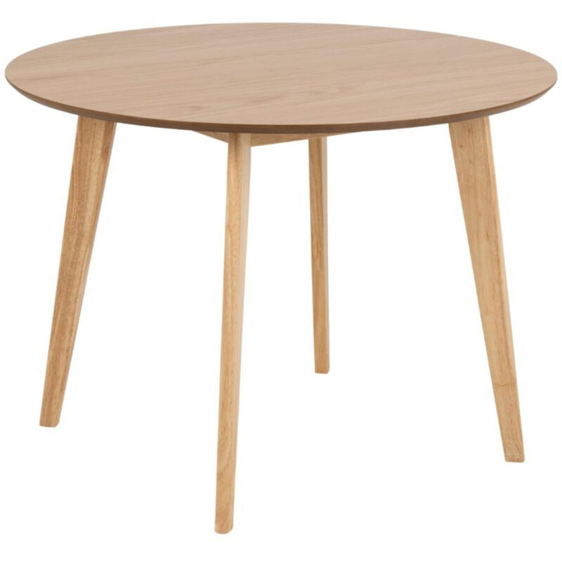 Roxby Round Dining Table in Oak 105x76cm, none