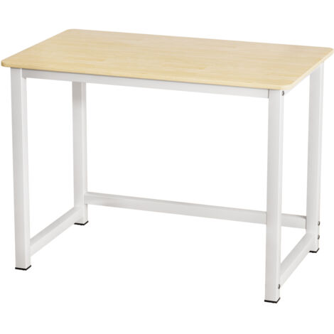 Table - Bureau d'ordinateur, capacité de charge de 100 kg, avec patins pour les pieds de table, dimensions 100×60×75 cm (longueur×largeur×hauteur)