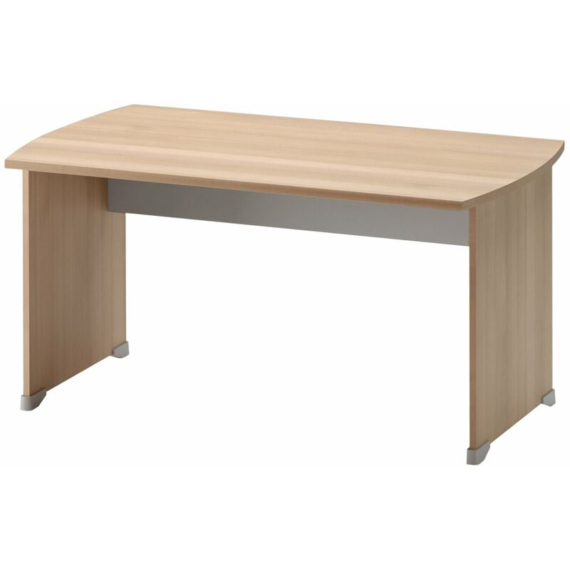 Gami - Table bureau pieds panneaux - Bois