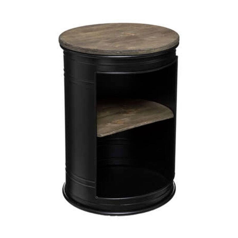 Table à Café Ajourée en Métal 'Diego' 47cm Noir