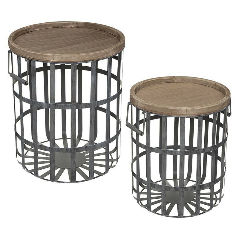 Ensemble de 2 tables à café métal Facto Atmosphera