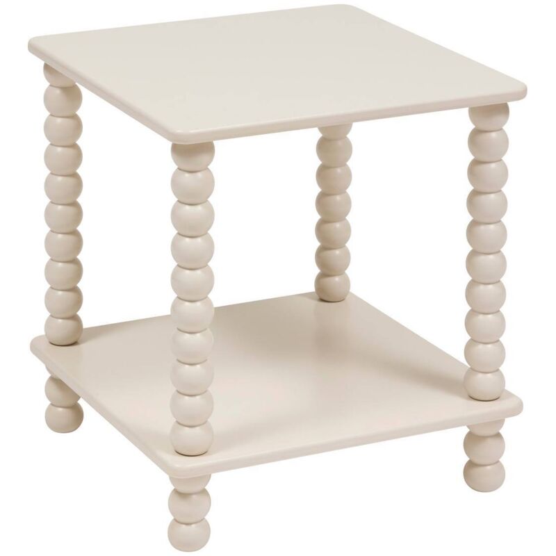 Atmosphera - Table d appoint Chamlo ivoire 40x40cm créateur d'intérieur Atmosphera - Table d appoint Chamlo ivoire 40x40cm créateur d'intérieur
