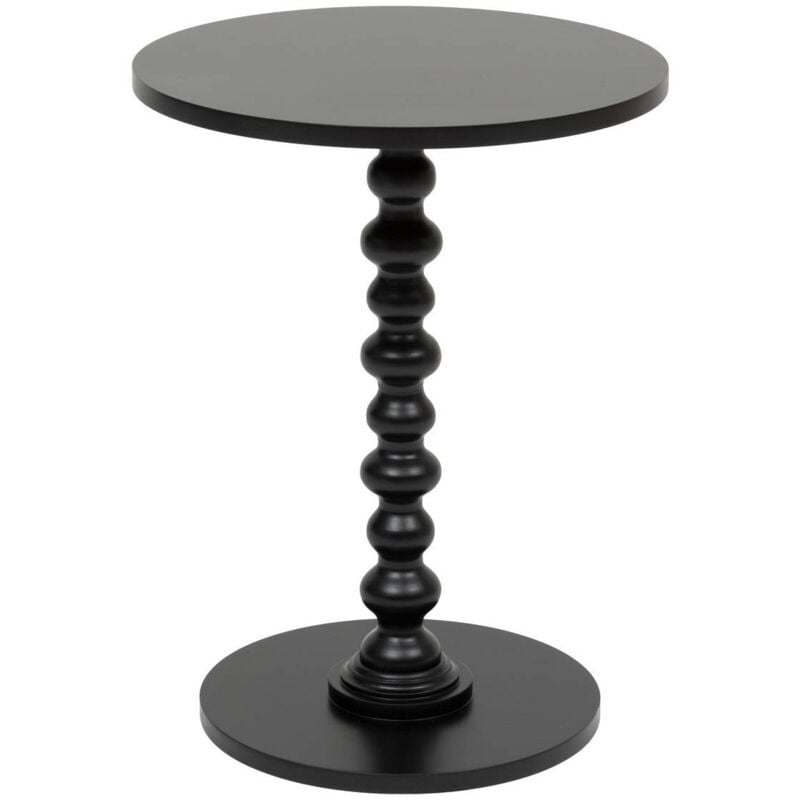 Table d'appoint Alix noir 50x38x38cm Atmosphera créateur d'intérieur