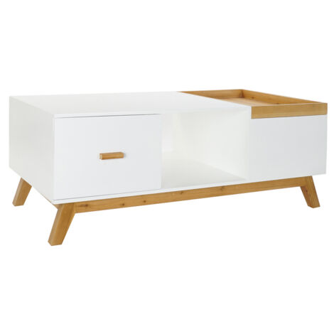 Table Café Mdf 120X60X46 Blanc