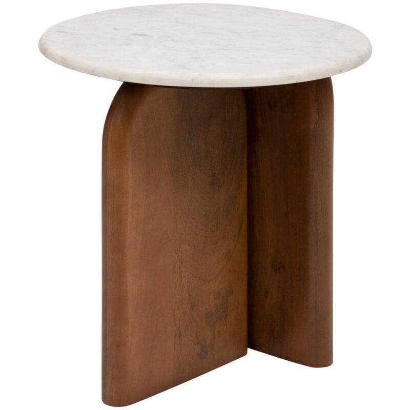 Table d'appoint Nanda blanc 56,5x5151cm Atmosphera créateur d'intérieur