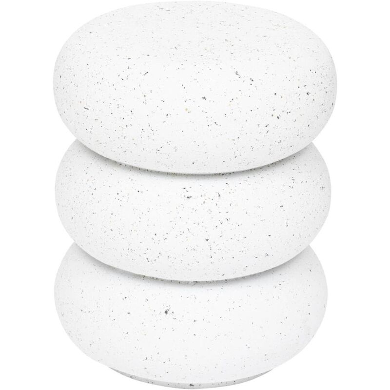 Table à café totem Stonento magnésie blanc Atmosphera