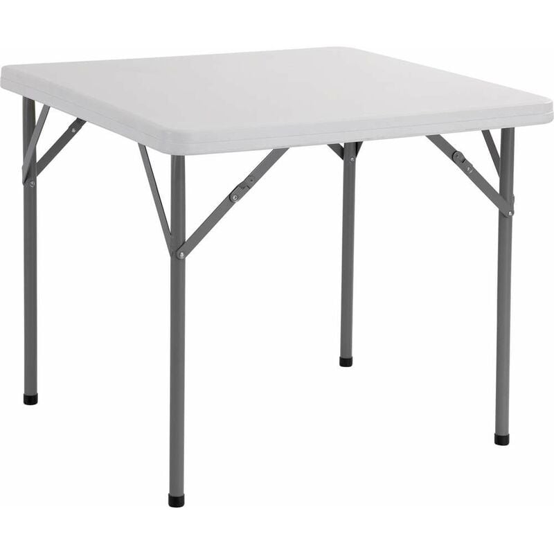 Table carré avec piétements pliants cm 86 x 86 x h. 74 jardin terrasse fête