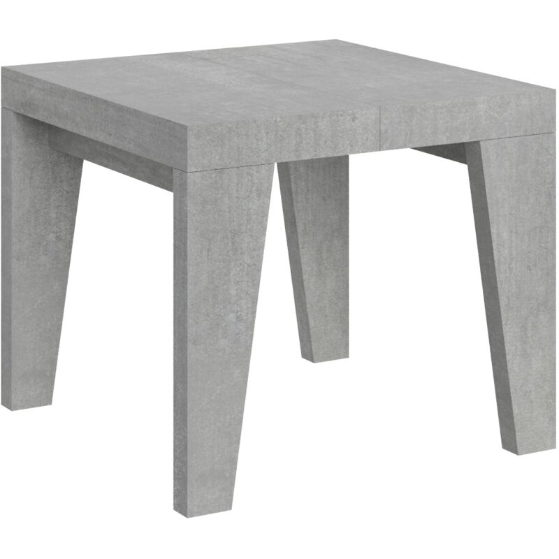 Itamoby - Table extensible 90x90/246 cm Naxy Cemento
